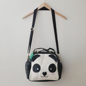 Betsey Johnson Panda Crossbody Faux Leather Insulated Lunch Bag